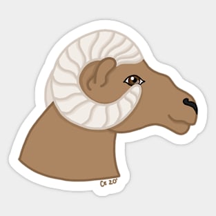 Ram/Bighorn Sheep Sticker